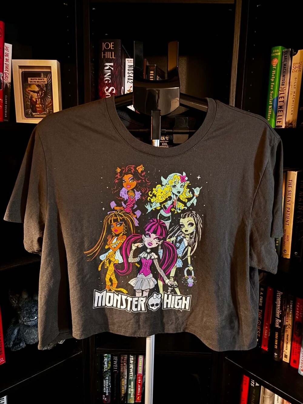 Monster High Graphic Crop Top Size XXL Black